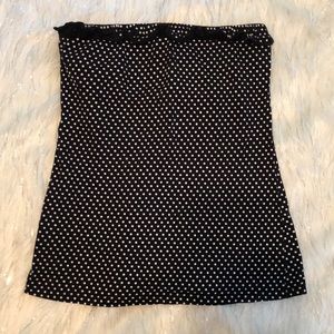 Polka dot tube top (M)